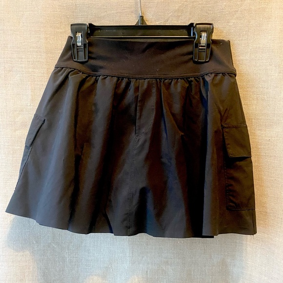 aerie Pants - Offline by Aerie Black Athletic Skort with Pockets
